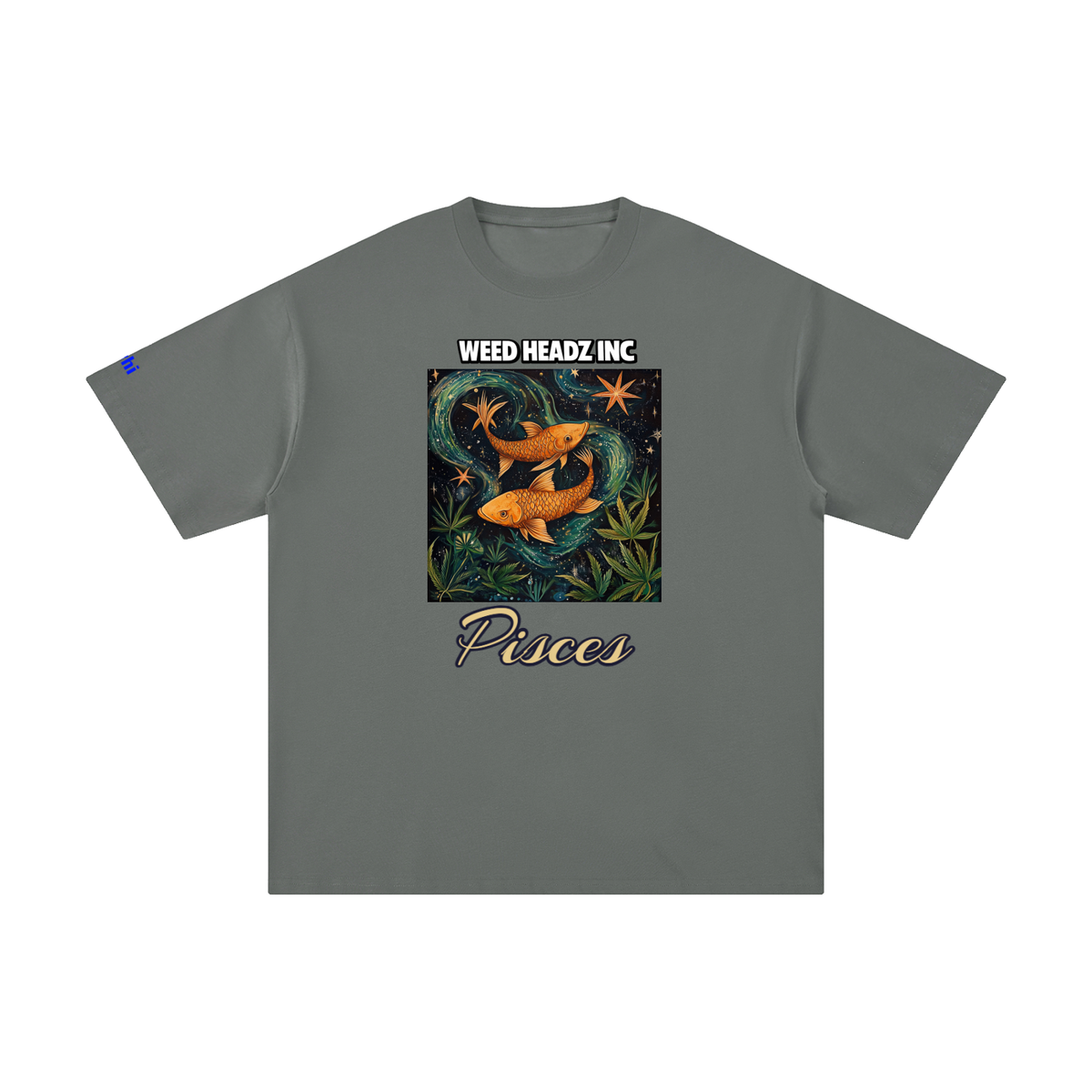WHI Men's Zodiac Pisces Cotton T-Shirt