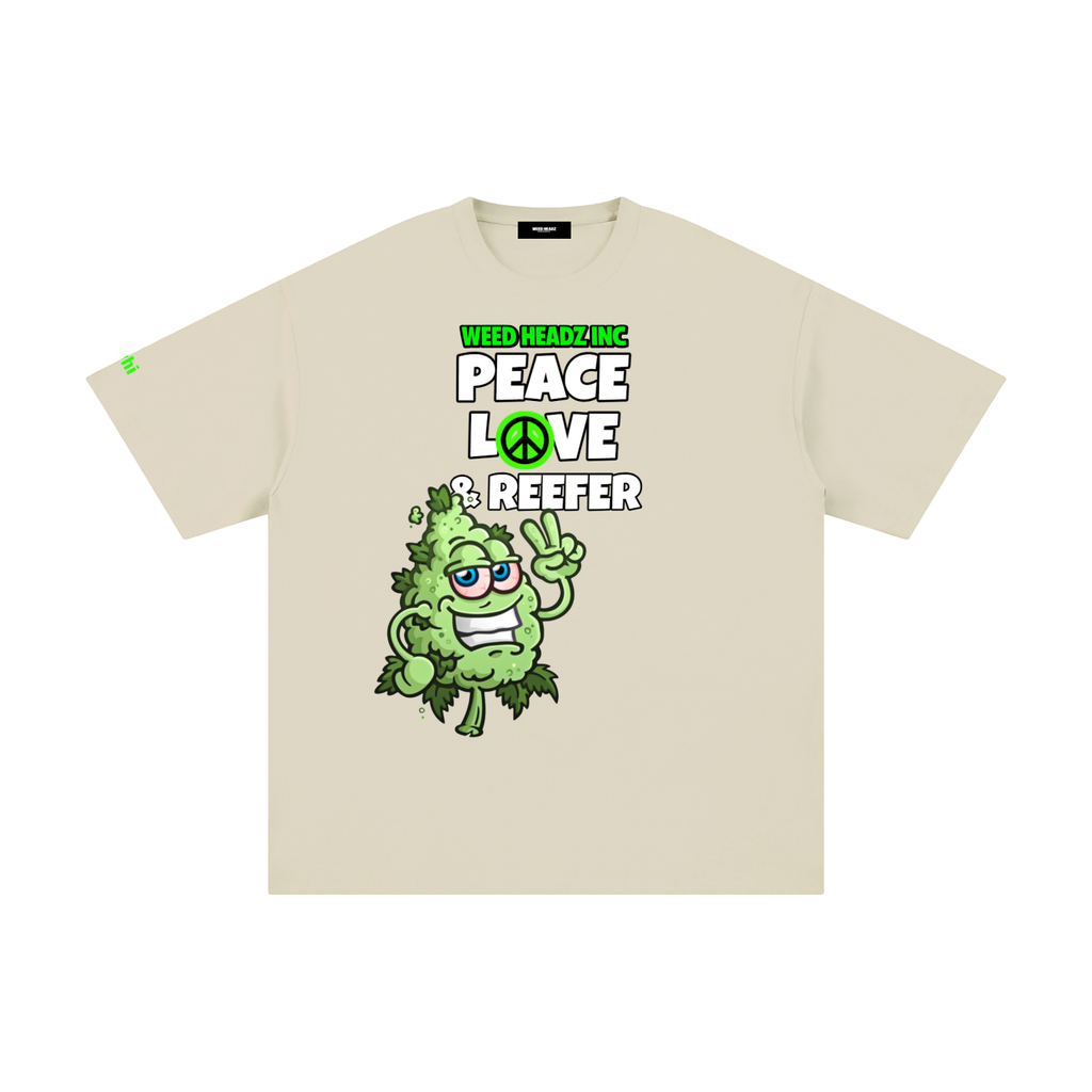 WHI Men's Peace Love & Reefer Buddy Cotton T-Shirt