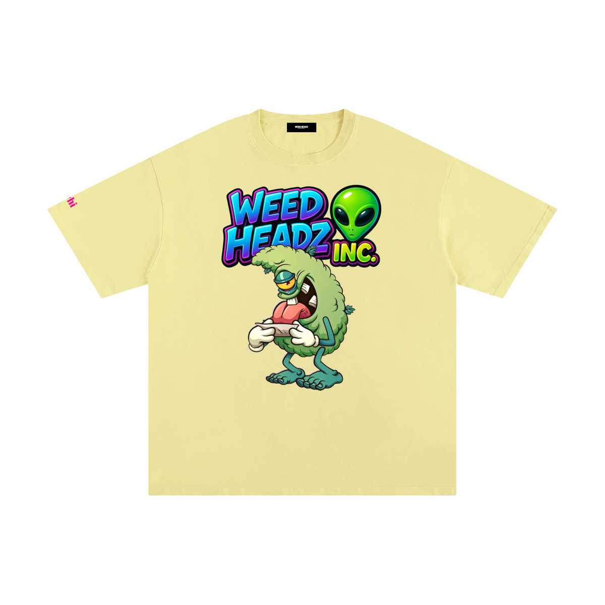 WHI Men's Alien Roll Up Cotton T-Shirt