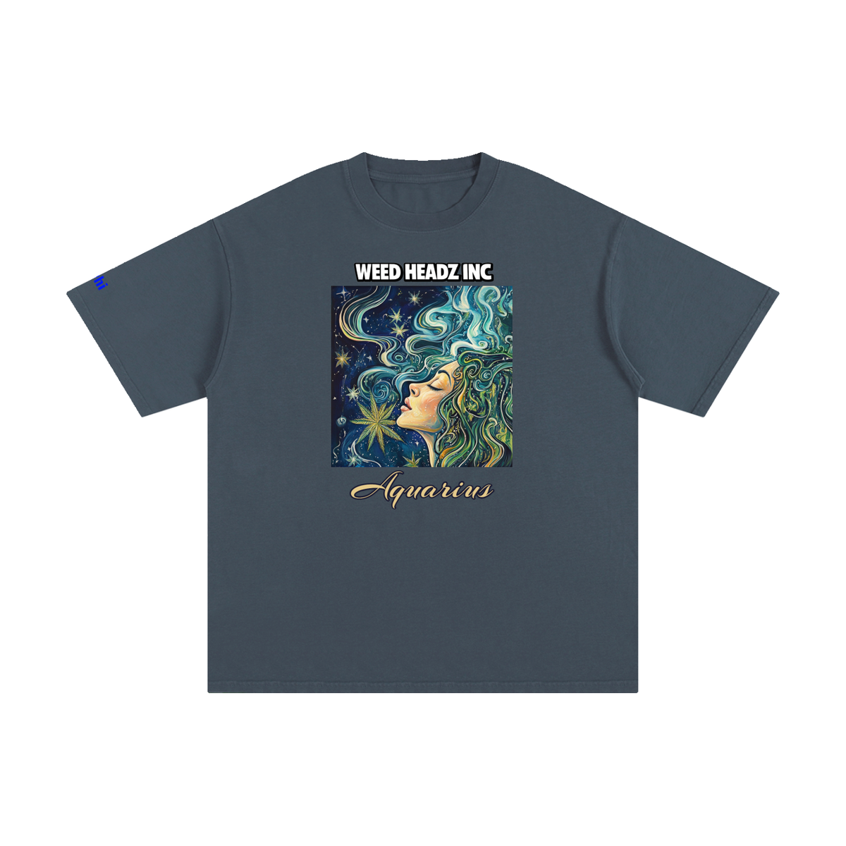 WHI Men's Zodiac Aquarius Cotton T-Shirt