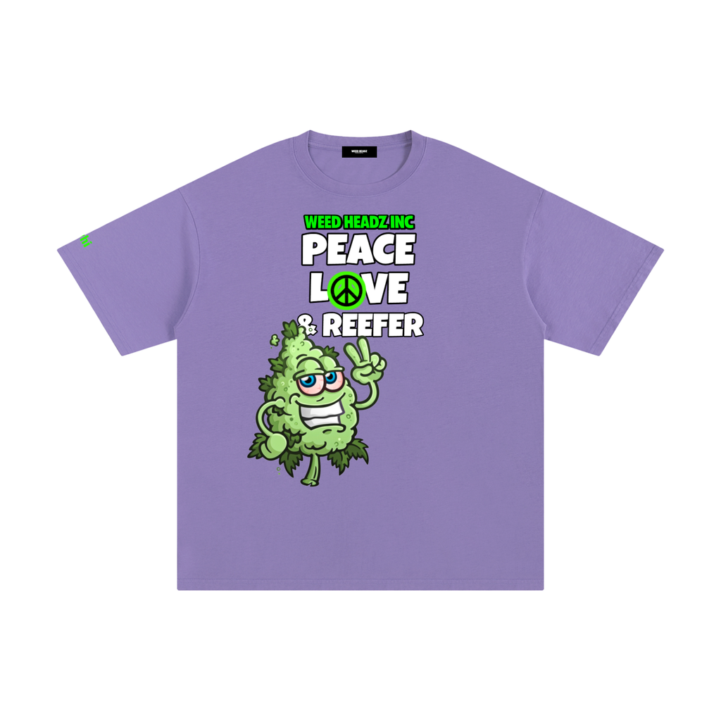 WHI Men's Peace Love & Reefer Buddy Cotton T-Shirt