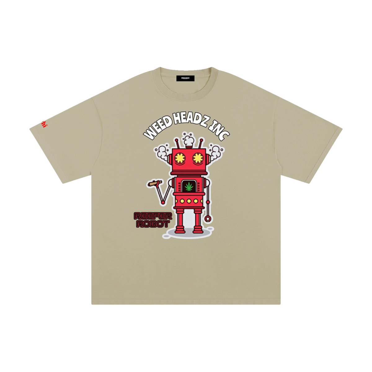 WHI Men's Reefer Robot Cotton T-Shirt