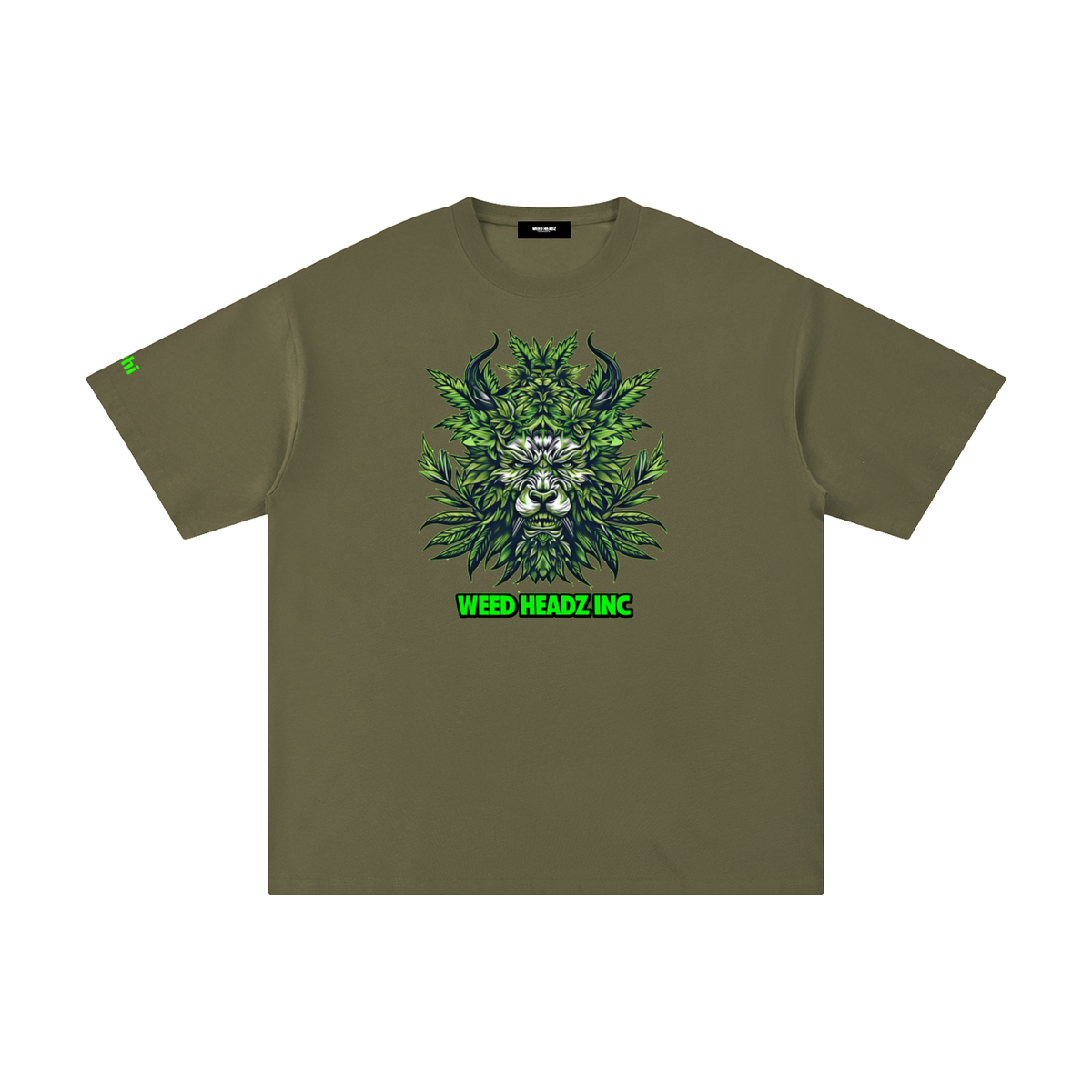 WHI Men's Monster Green Cotton T-Shirt