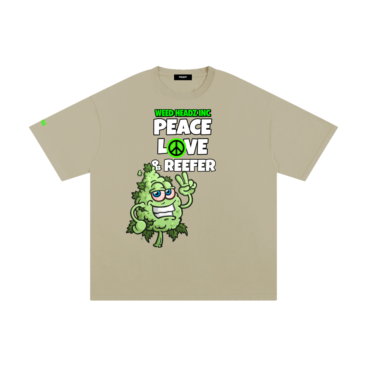 WHI Men's Peace Love & Reefer Buddy Cotton T-Shirt