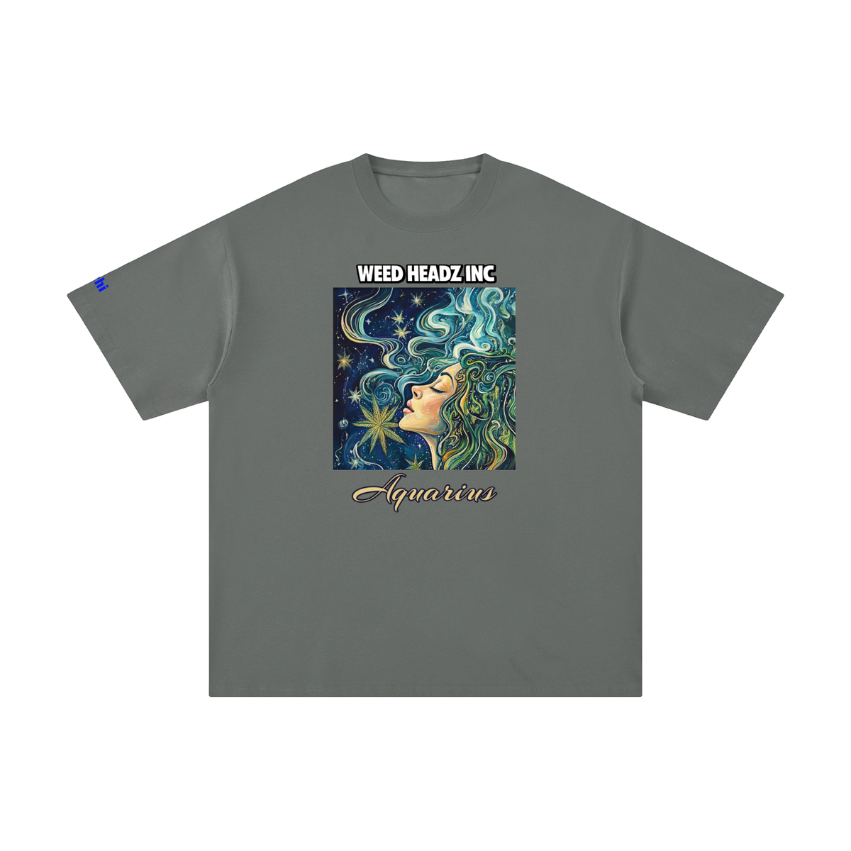 WHI Men's Zodiac Aquarius Cotton T-Shirt