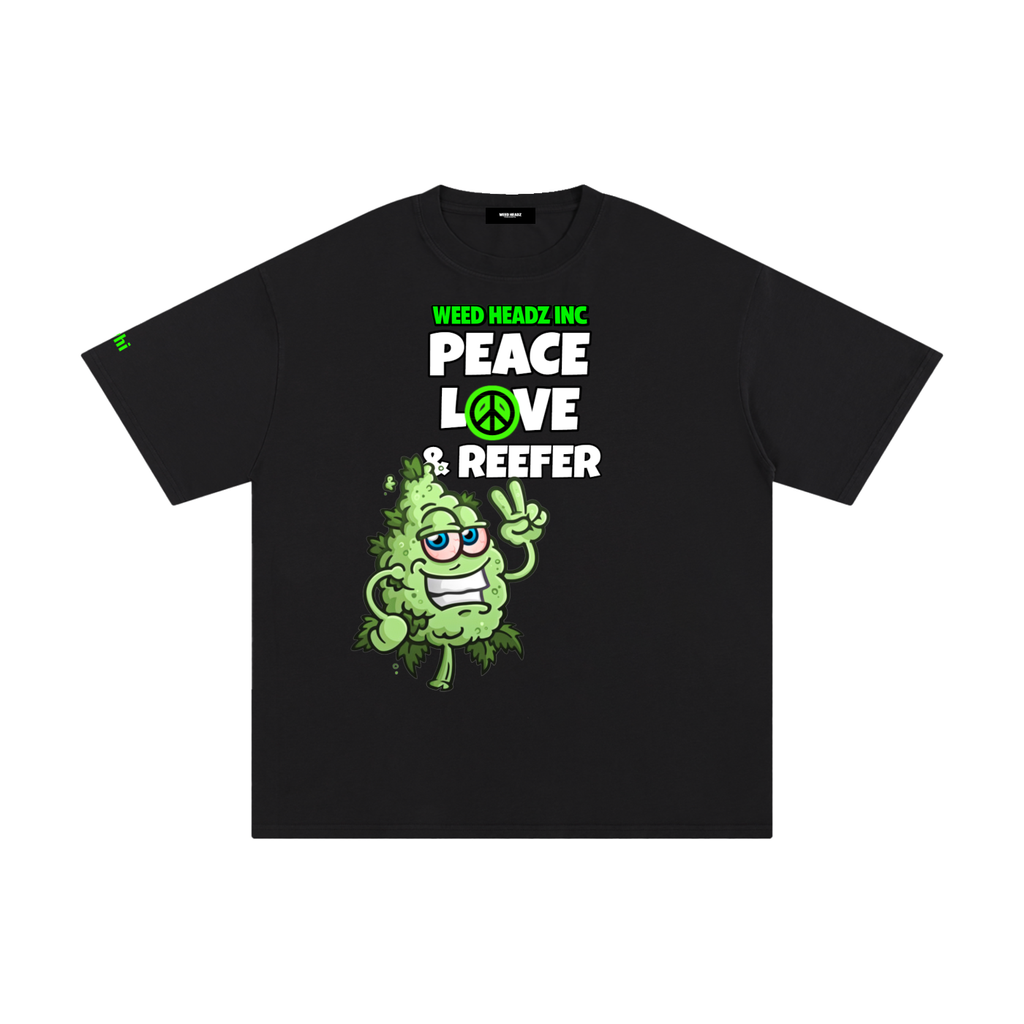 WHI Men's Peace Love & Reefer Buddy Cotton T-Shirt