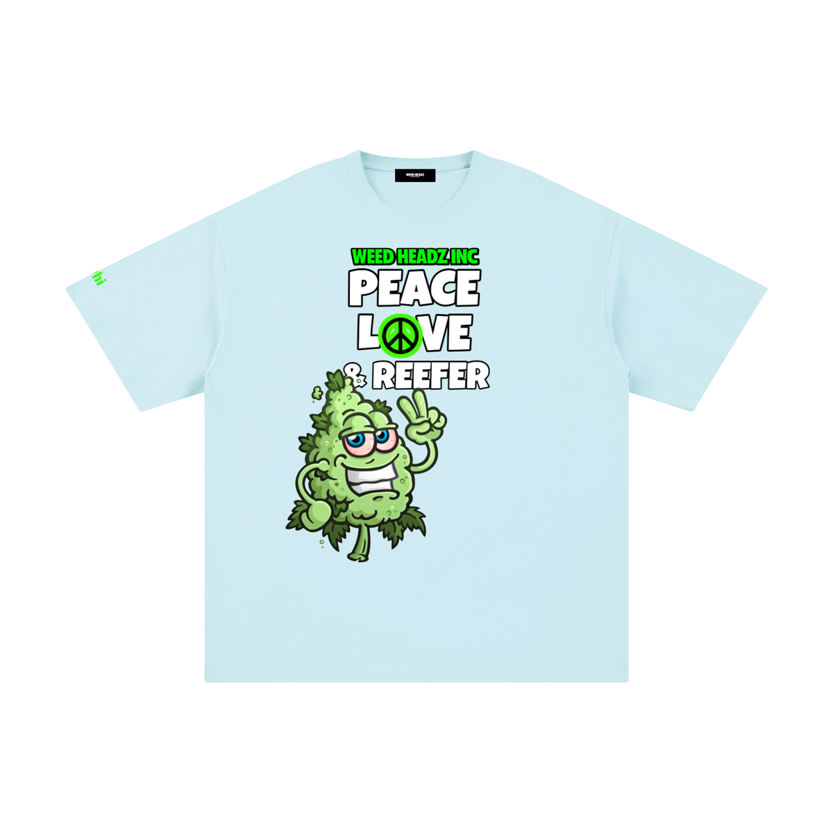 WHI Men's Peace Love & Reefer Buddy Cotton T-Shirt