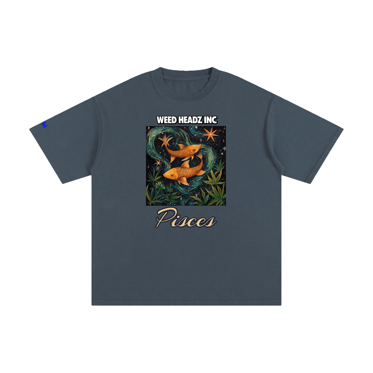 WHI Men's Zodiac Pisces Cotton T-Shirt