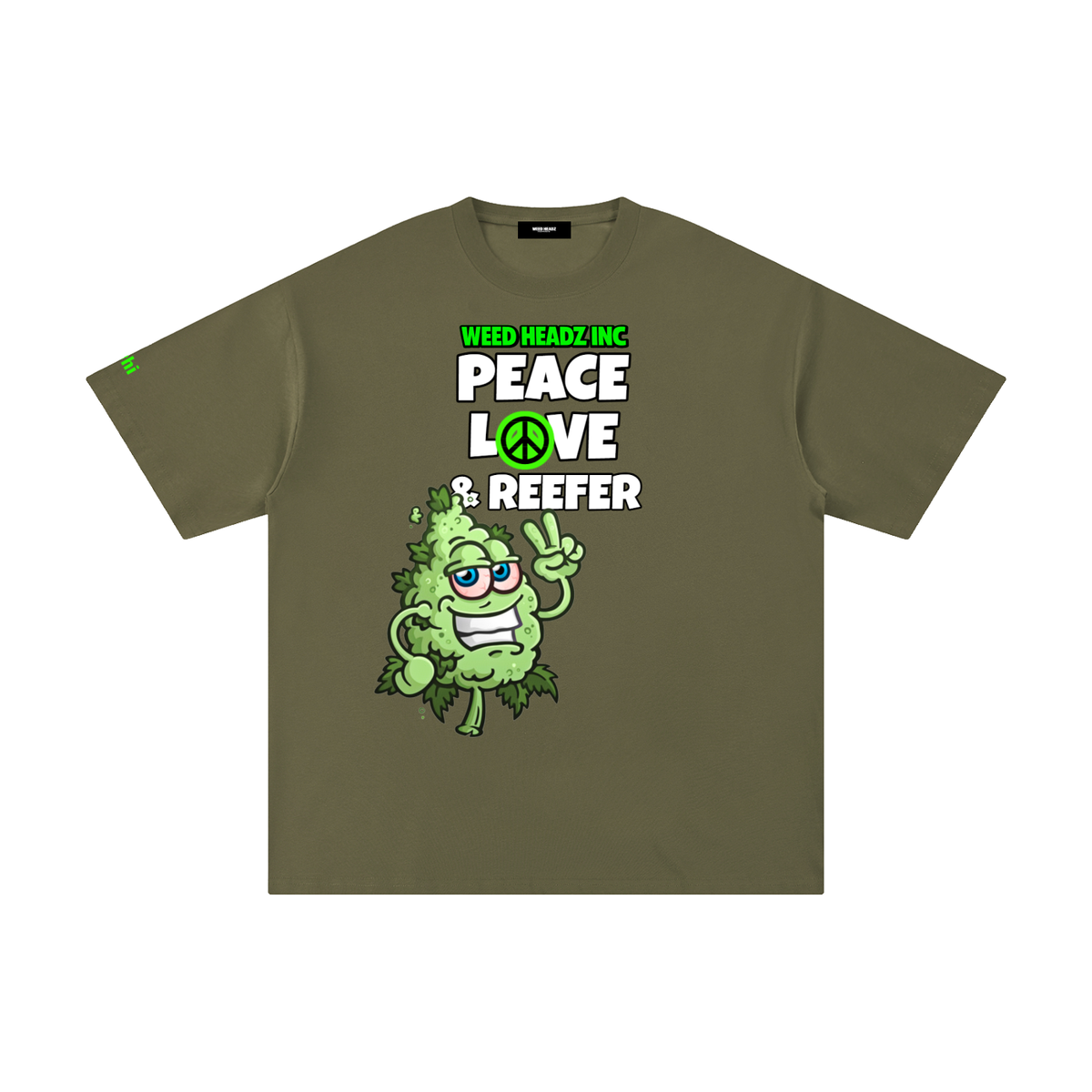 WHI Men's Peace Love & Reefer Buddy Cotton T-Shirt
