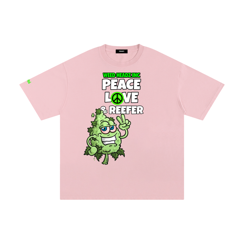 WHI Men's Peace Love & Reefer Buddy Cotton T-Shirt