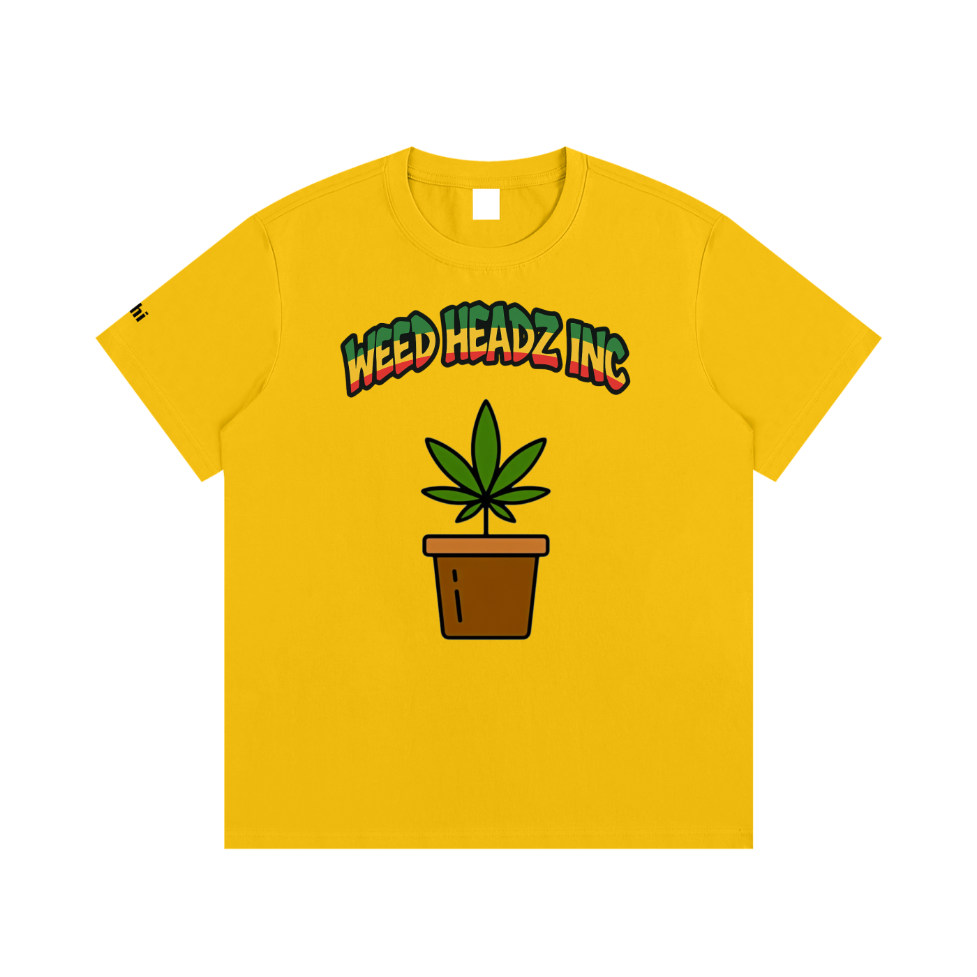 WHI Men's Rasta Pot Cotton T-Shirt