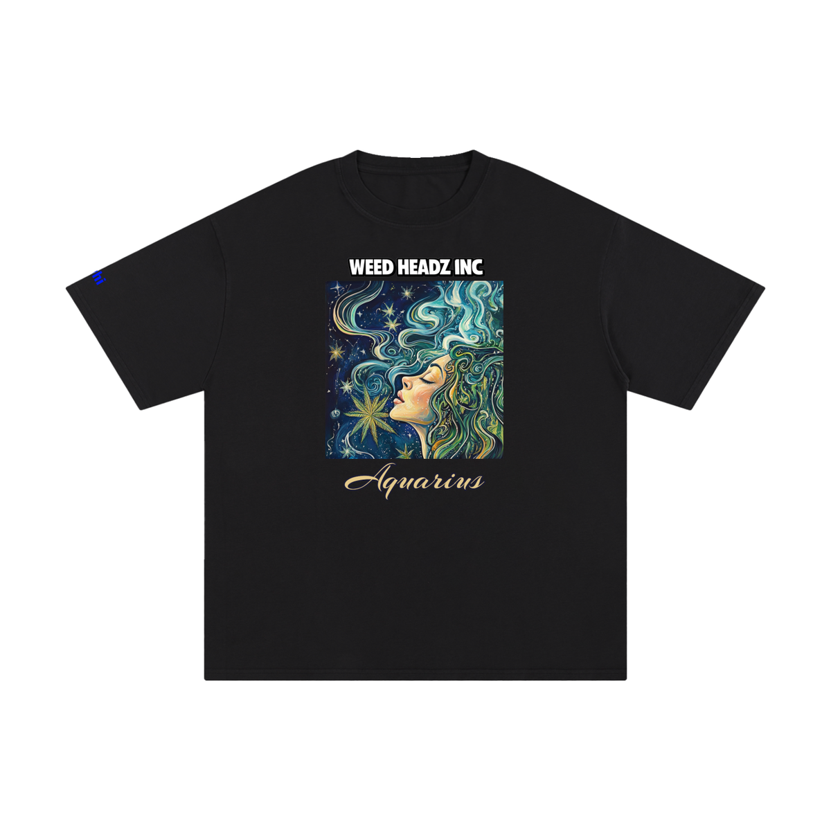 WHI Men's Zodiac Aquarius Cotton T-Shirt