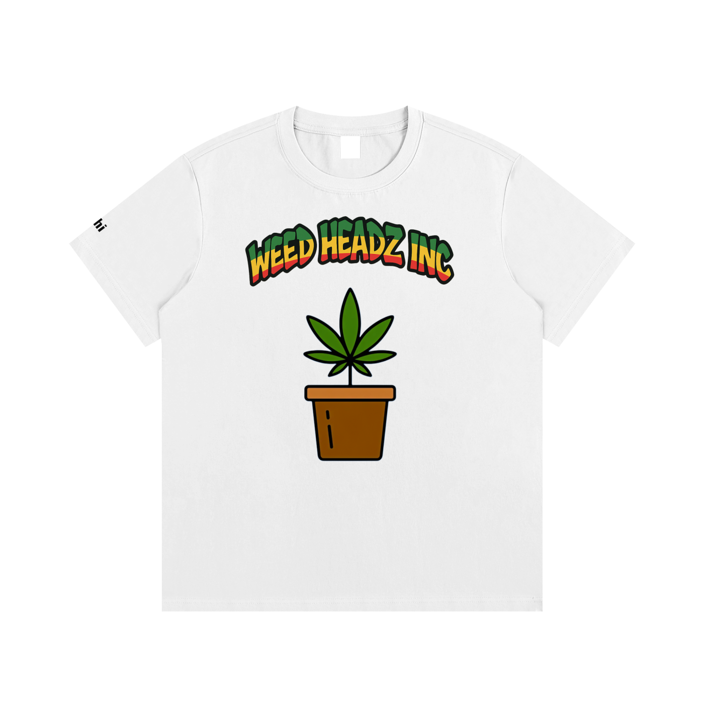 WHI Men's Rasta Pot Cotton T-Shirt