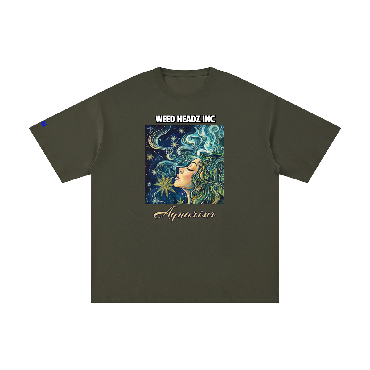 WHI Men's Zodiac Aquarius Cotton T-Shirt