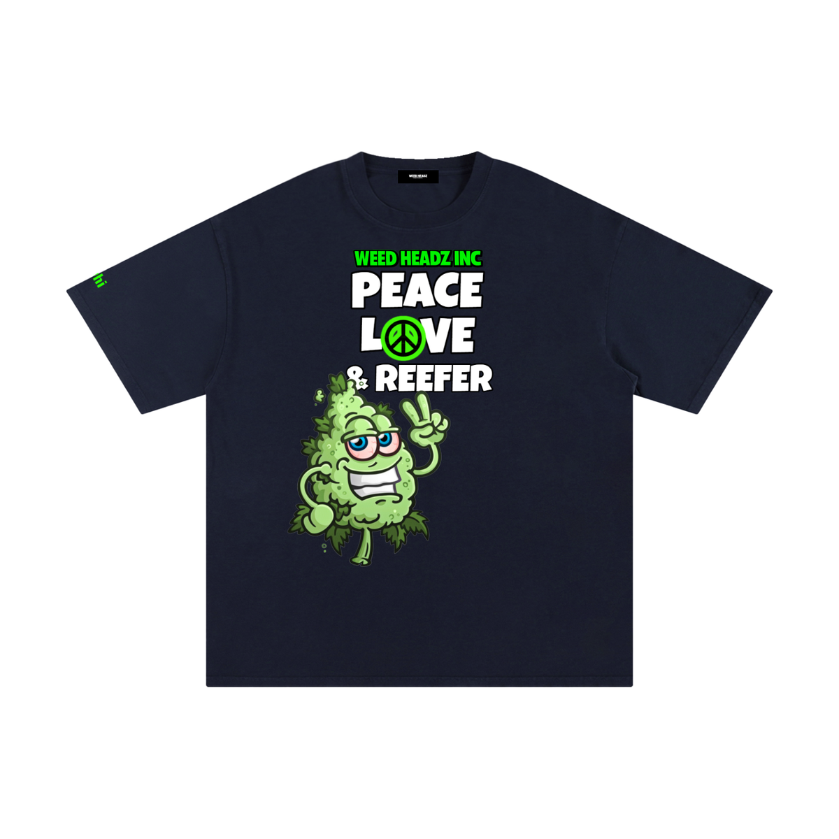 WHI Men's Peace Love & Reefer Buddy Cotton T-Shirt