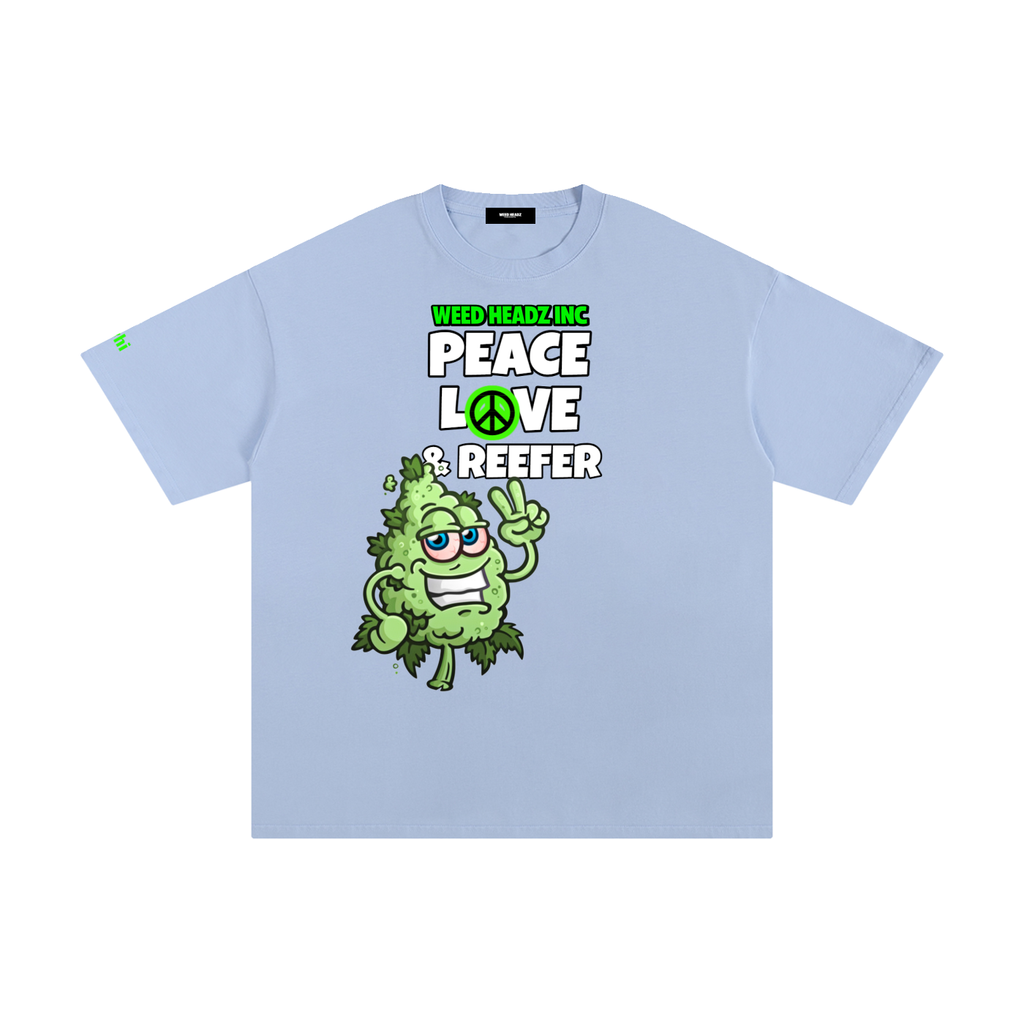WHI Men's Peace Love & Reefer Buddy Cotton T-Shirt