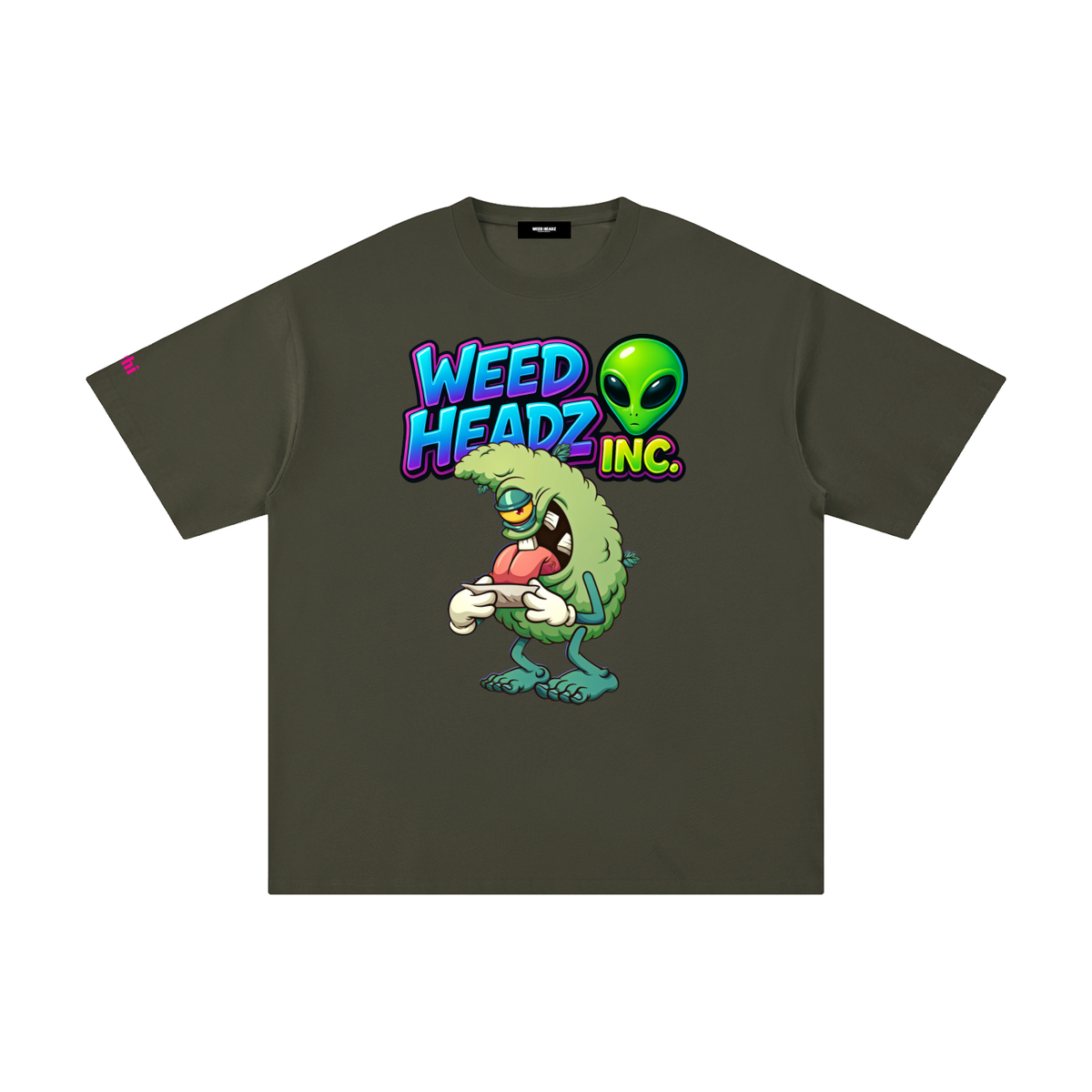WHI Men's Alien Roll Up Cotton T-Shirt