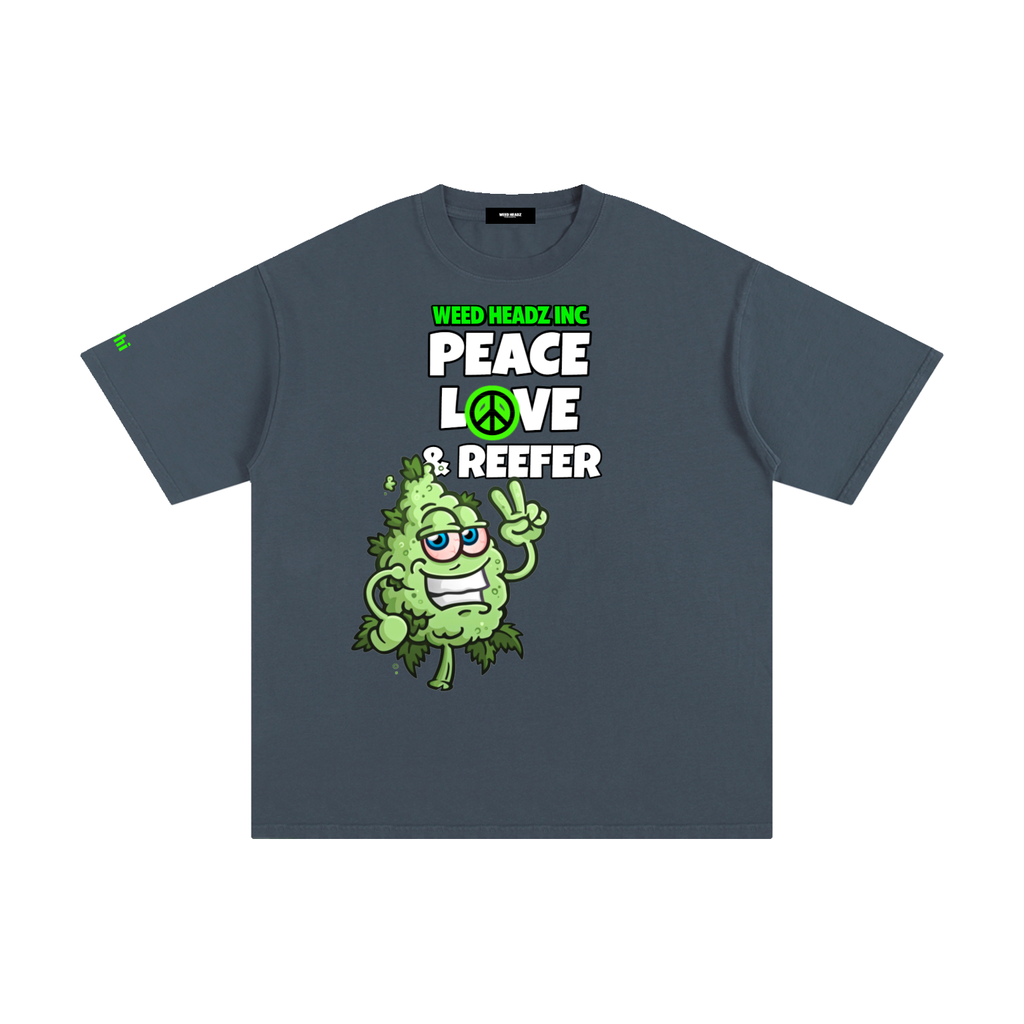 WHI Men's Peace Love & Reefer Buddy Cotton T-Shirt