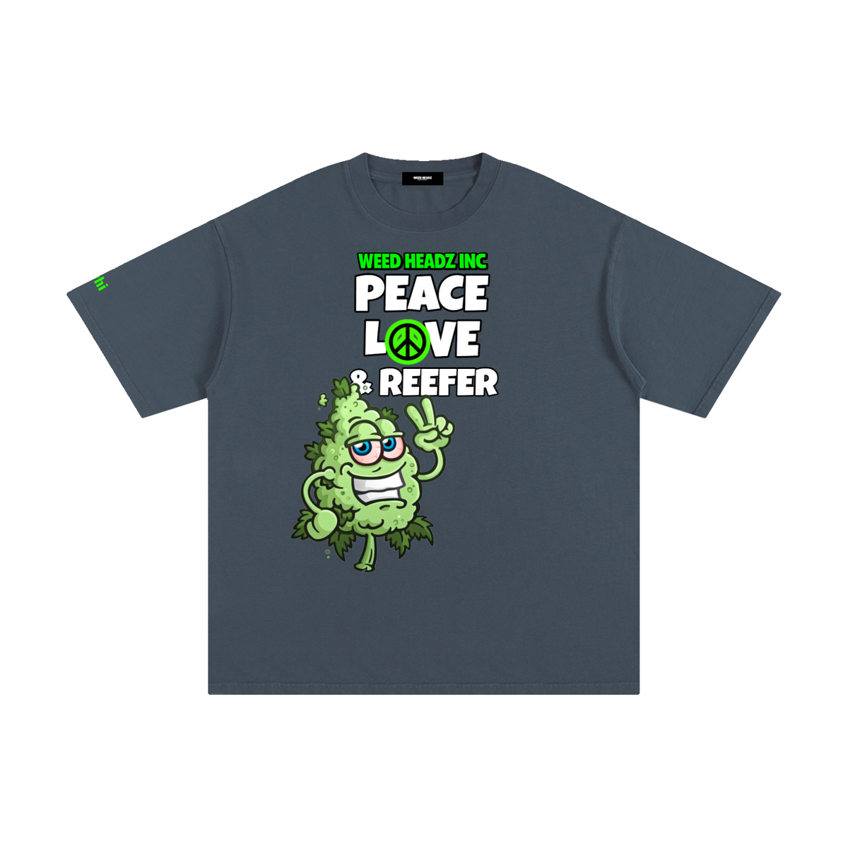 WHI Men's Peace Love & Reefer Buddy Cotton T-Shirt
