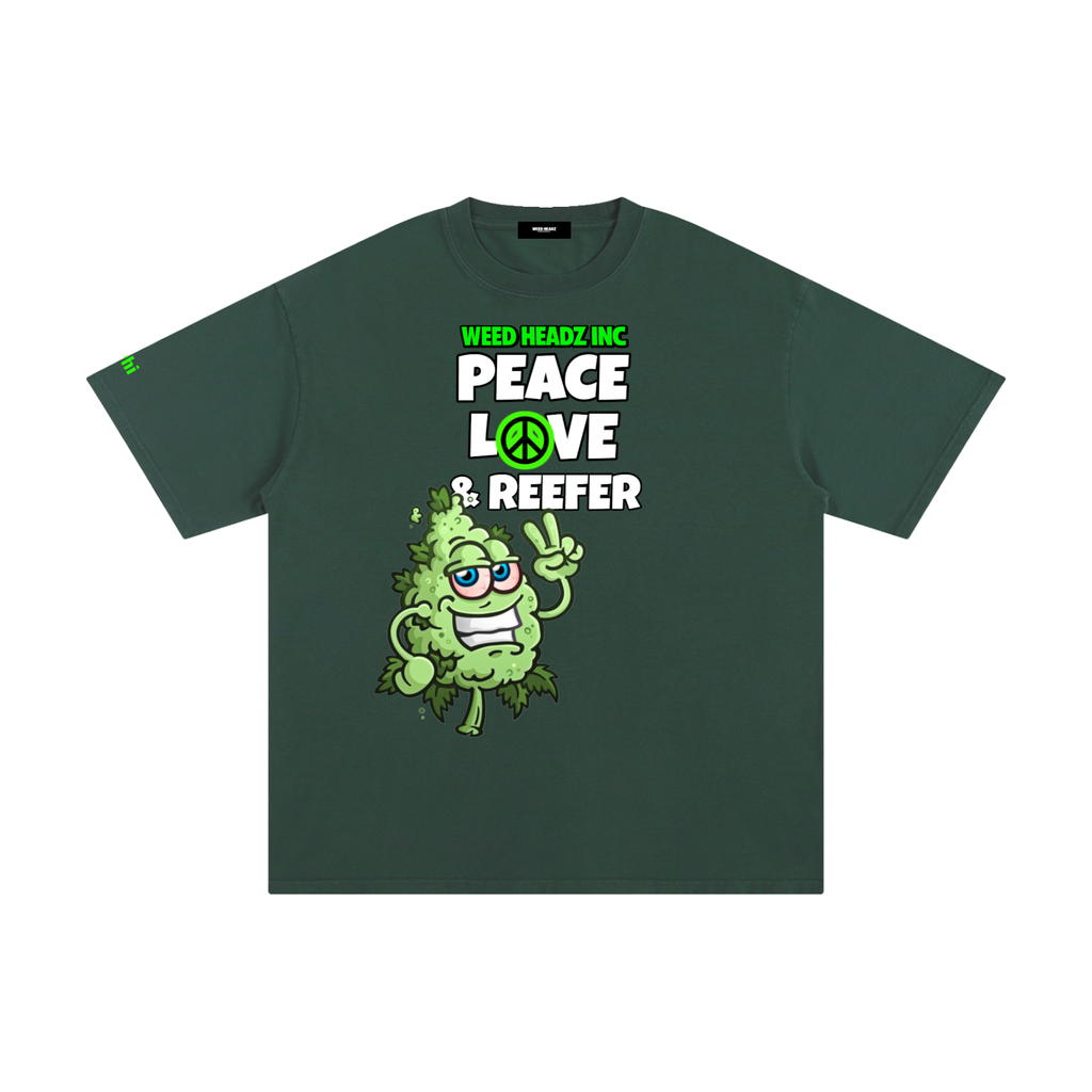 WHI Men's Peace Love & Reefer Buddy Cotton T-Shirt