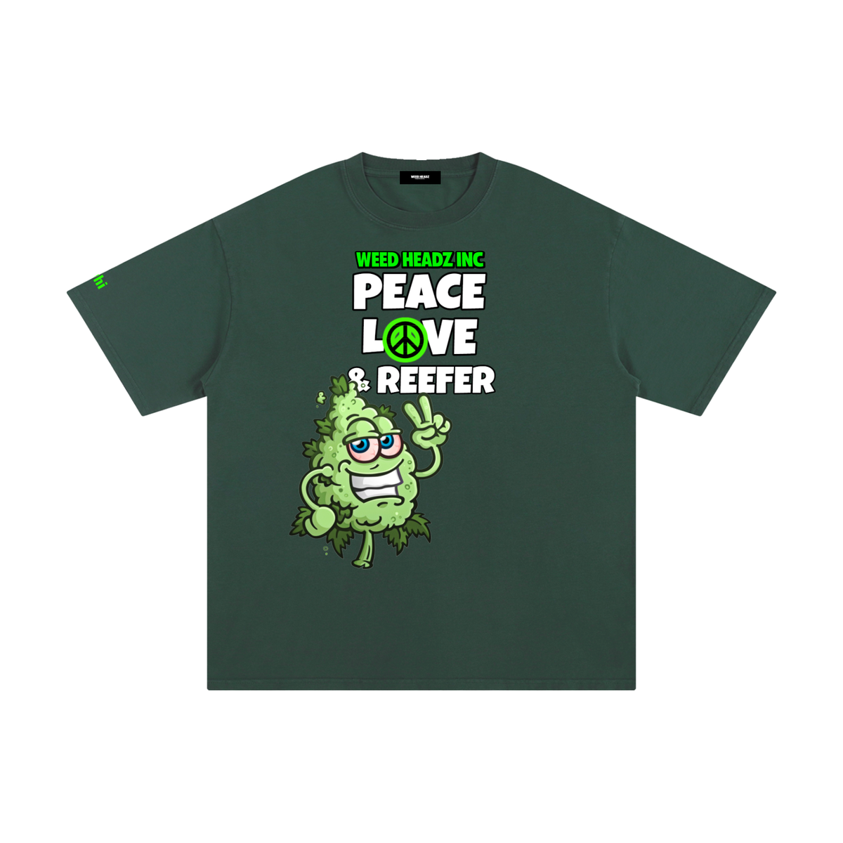 WHI Men's Peace Love & Reefer Buddy Cotton T-Shirt